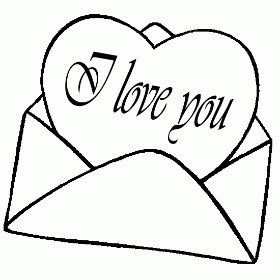I love you envelop
